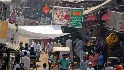 Calles de Nueva Delhi. India