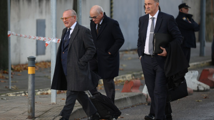 Los empresarios Carles Vilarrubi Carrió (2i) y Carles Sumarroca (d)