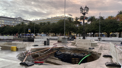 Lugar donde se colocará el metrosidero de los Cantones