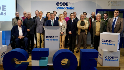 CEOE Valladolid celebra una reunión de la Junta Directiva. Su presidente, Carlos Magdaleno, presenta una campaña para el desarrollo social y económico de la provincia