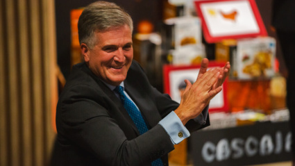 Alfonso Jiménez Rodríguez-Vila, Presidente de Cascajares en la XXVI Subasta Benéfica de Capones Cascajares