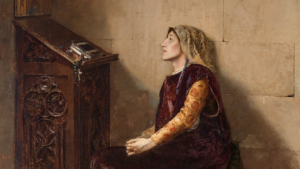 'Blanca de Navarra', José Moreno Carbonero (h. 1885)