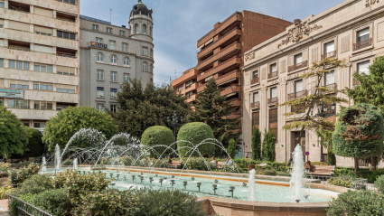 Fuente en la Plaza del Altozano de la ciudad de Albacete