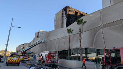 Imagen de la zona quemada