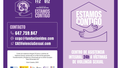 Anuncio del centro de asistencia 24 horas para víctimas violencia sexual
