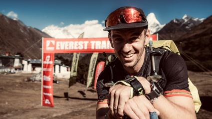 Manuel Vela acabó tercero en el Everest Ultra Trail