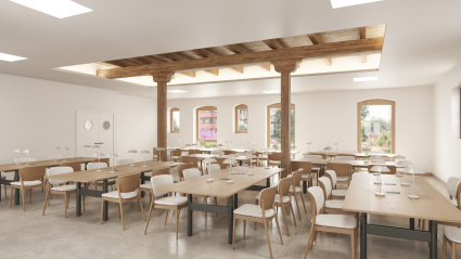 Imagen interior del centro según el proyecto