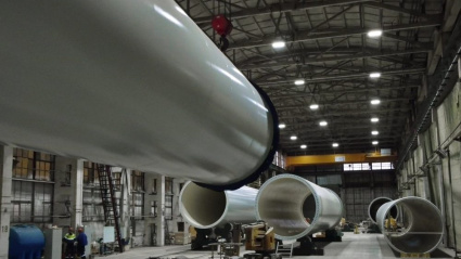 Una imagen de una de las naves de Windar en Avilés