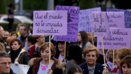 Manifestación contra la violencia machista