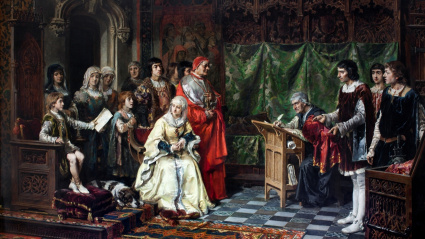 'Educación del príncipe don Juan' Salvador Martínez Cubells (1877)