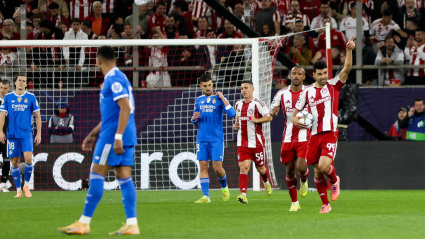Taremi celebra el gol al Real Madrid