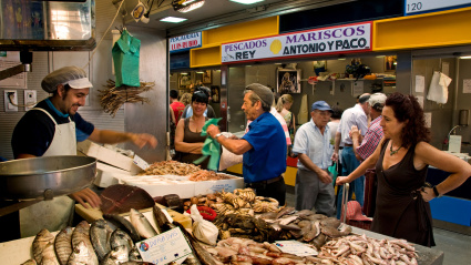 Pescadería Málaga Mercado Central Atarazanas