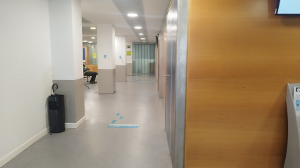 Sala de espera del centro de Salud Casa del Mar de A Coruña