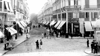 Imagen antigua de calle Larios