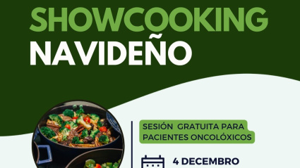 Detalle del cartel anunciador del Showcooking