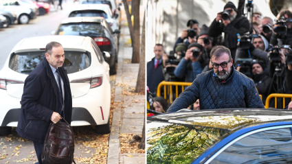 Ábalos y Koldo a su llegada al Tribunal Supremo este jueves 27 de noviembre