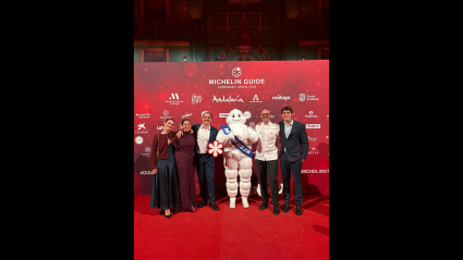 Familia Lavado-Martínez en la gala Michelin