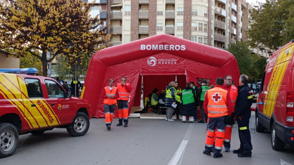 El puesto sigue activo para ayudar a los afectados