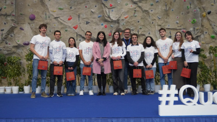 Equipo ganador de la novena edición de QUÉDATE