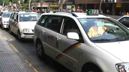 Zebenzuí Pérez, portavoz del movimiento Taxi Sí Canarias