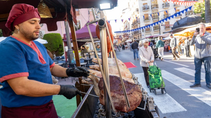 Uno de los puestos del mercado