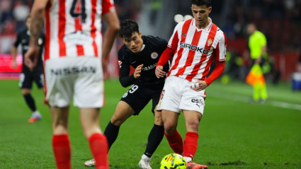 Nacho Martin y Minsu en el Sporting - Andorra