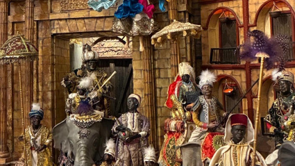 Una de las escenas del belén de La Sentencia