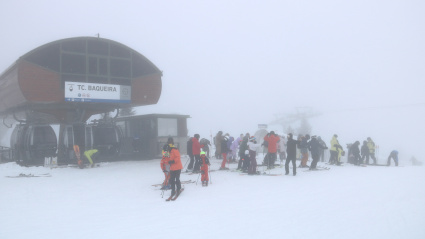 Telecabina a la cota 1.800 de Baqueira Beret 2025