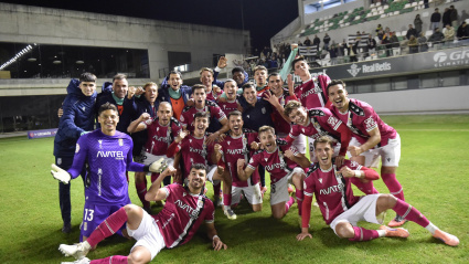 Imagen de la victoria del FC Cartagena en Sevilla