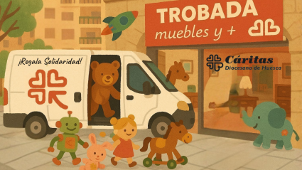 Cartel rastrillo de juguetes Carinsertas 2025