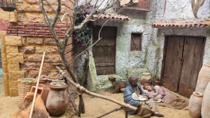 Una escena del belén