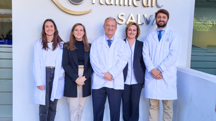 Dra. Teresa Salvà, Maria Antonia Salvà, Dr. Luis Salvà, Elena Palomeque y Dr. Pedro Salvà