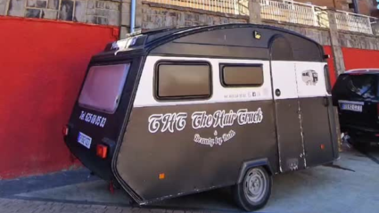La caravana de Ruth convertida en peluquería