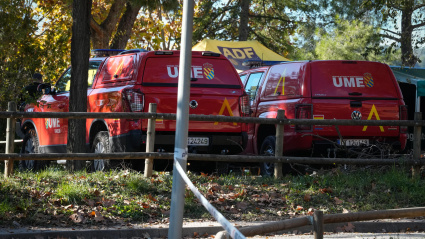 Los primeros vehículos de la UME ya se encuentran en Barcelona