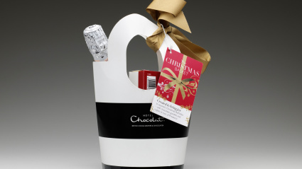 BXP2KC "Hotel Chocolat" "The Christmas Basket "gift carrier bag