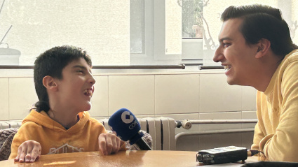 Unai, alumno del Centro de Educación Especial de ASPACE Asturias