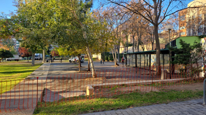 El Parque Bruil, tras su vallado este miércoles