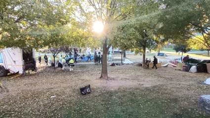 Así ha sido el desalojo del Parque Bruil este miércoles