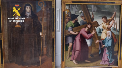 Estas eran las piezas que las exmonjas de Belorado pretendían vender en el mercado de antigüedades y que ha incautado la Guardia Civil