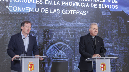 Firma de colaboración entre la Archidiócesis de Burgos y la Diputación para la conservación y reparación de iglesias y ermitas en la provincia