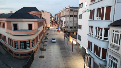 La Rúa Montevideo, que atraviesa el casco histórico de la ciudad, ha sido recientemente peatonalizada