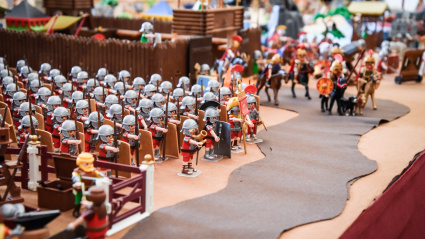 Mérida revive su historia con un monumental Belén de Playmobil de 3.000 figuras