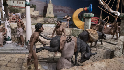 Detalle del Belén de la Fundación Bancaja