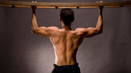 BB6281 torso desnudo hombre man nude trunk bust force body strong lift staircase fireman