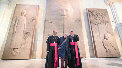Inauguración de las nuevas puertas para la Catedral de Burgos de Antonio López