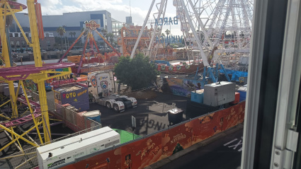 Vecinos de la calle Eduardo Benot, se quejan de la cercanía de la Feria de Navidad del Ayuntamiento de Las Palmas de Gran Canaria