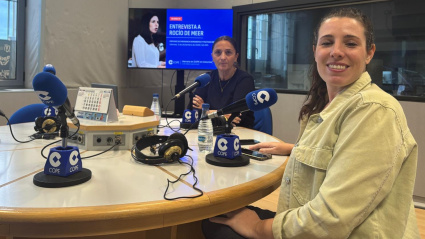 Rocío de Meer en los estudios de COPE Oviedo