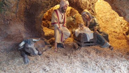 Una de las escenas de belén de la Asociación Familiar Alcorce