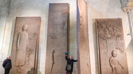 Inauguración de las nuevas puertas para la Catedral de Burgos de Antonio López