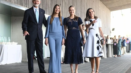 El Rey Felipe VI, la Infanta Sofía, la Princesa Leonor y la Reina Letizia en los Premios Princesa de Girona 2024